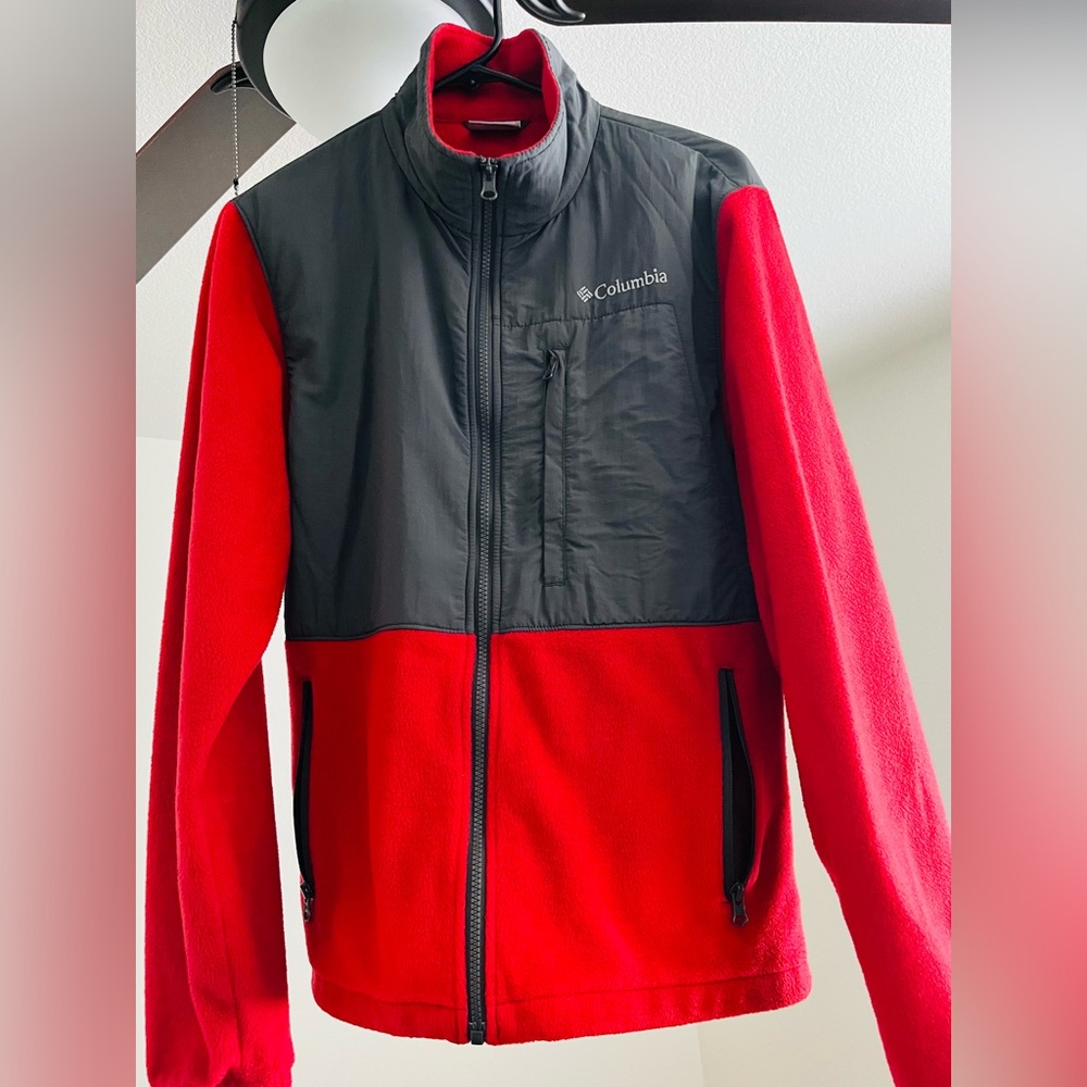 Columbia Vibrant Red Fleece Jacket